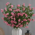 thumbnail image 2 of Ganfancp Flores Artificiales Rosas Pequeñas Largas Decoración de Salon Moderna Flores de Mesa Arreglos Florales Ramos de Flores Artificiales Ofertas y Liquidaciones 1* Rosa Pequeña Larga, 2 of 3
