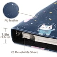 thumbnail image 4 of PU Leather Photo Album with Self-Adhesive Pages Scrapbook DIY Picture Holds 20+ Sheets Cats in Space Suits, 4 of 9
