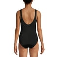 thumbnail image 2 of Lands' End Women's Chlorine Resistant High Leg Soft Cup Tugless Sporty One Piece Swimsuit, 2 of 3