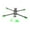 green, variant on Drone Frame Arm Quadcopter Frame Flying Toy Unassembly with 5mm Arm Quad Frame for Beginners diy red