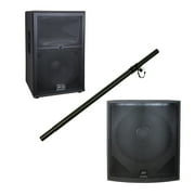 Peavey SP 2 & SP 118 Pro Audio DJ Passive PA Speaker & Sub Package w/ Stand New