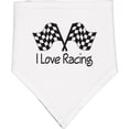 thumbnail image 2 of Inktastic I Love Racing Baby Bandana Bib, 2 of 4
