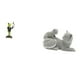 thumbnail image 1 of Escultura de animal, figura de gato y rana, adorno creativo de mesa, estatua decorativa para chimenea, dormitorio, sala de estar, estante, entrada, of, 1 of 8