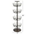 thumbnail image 2 of Household Essentials 4-Tier Revolving Shoe Tree, Heavy-Duty Steel with Stabilized Base, Holds 24 Pairs of Shoes, Great for Most Styles, Antique Bronze, 2 of 4