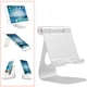 thumbnail image 2 of unbranded Soporte Para Tablet Y Teléfono Con Base De Silicona Y Carga En Color Plateado, 2 of 6