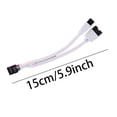 thumbnail image 5 of JZROCKER Mini USB 9Pin Data Transfer Cable Shielded USB 2.0 9 Pin Splitter Cable 15CM, 5 of 14
