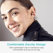 MEE audio Pebbles Air Open Ear True Wireless Earbuds: Earclip Headphones with Headset (Rose Gold)