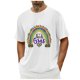 thumbnail image 4 of Casual Summer Tops Carnaval Impreso de Manga Corta Cuello Redondo, Poliéster Ligero para la Fiesta de Verano de Primavera, 4 of 9