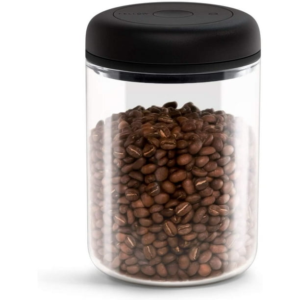 Envase al vacío Fellow Atmos para almacenamiento de café y alimentos - Contenedor hermético sellado, vidrio transparente