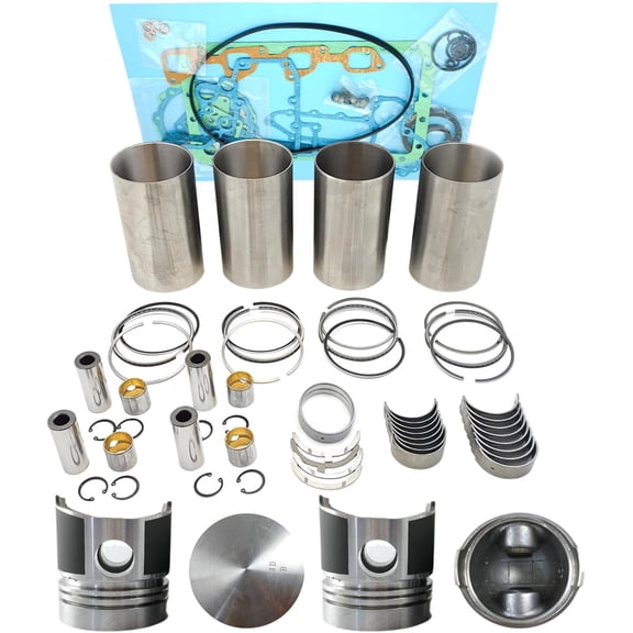 V1501 Engine Overhaul Rebuild Kit (No valve set) For Kubota L345 L2602 L2802 L3202 L1500 L1501 Tractor Piston Diameter 76mm