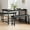 Black, variant on Dining Table Set for 4, Kitchen Table with 2 Upholstered Benches, 3 Piece Kitchen Dinner Table Set for Small Space