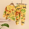 thumbnail image 2 of 2pcs Toddler Baby Boys Girls Shoulder Button Long-sleeved Underwear/pajamas/Homewear 0-5T, 2 of 2