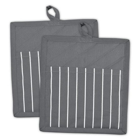 

Gray Stripe Chef POCKET MITT Set of 2