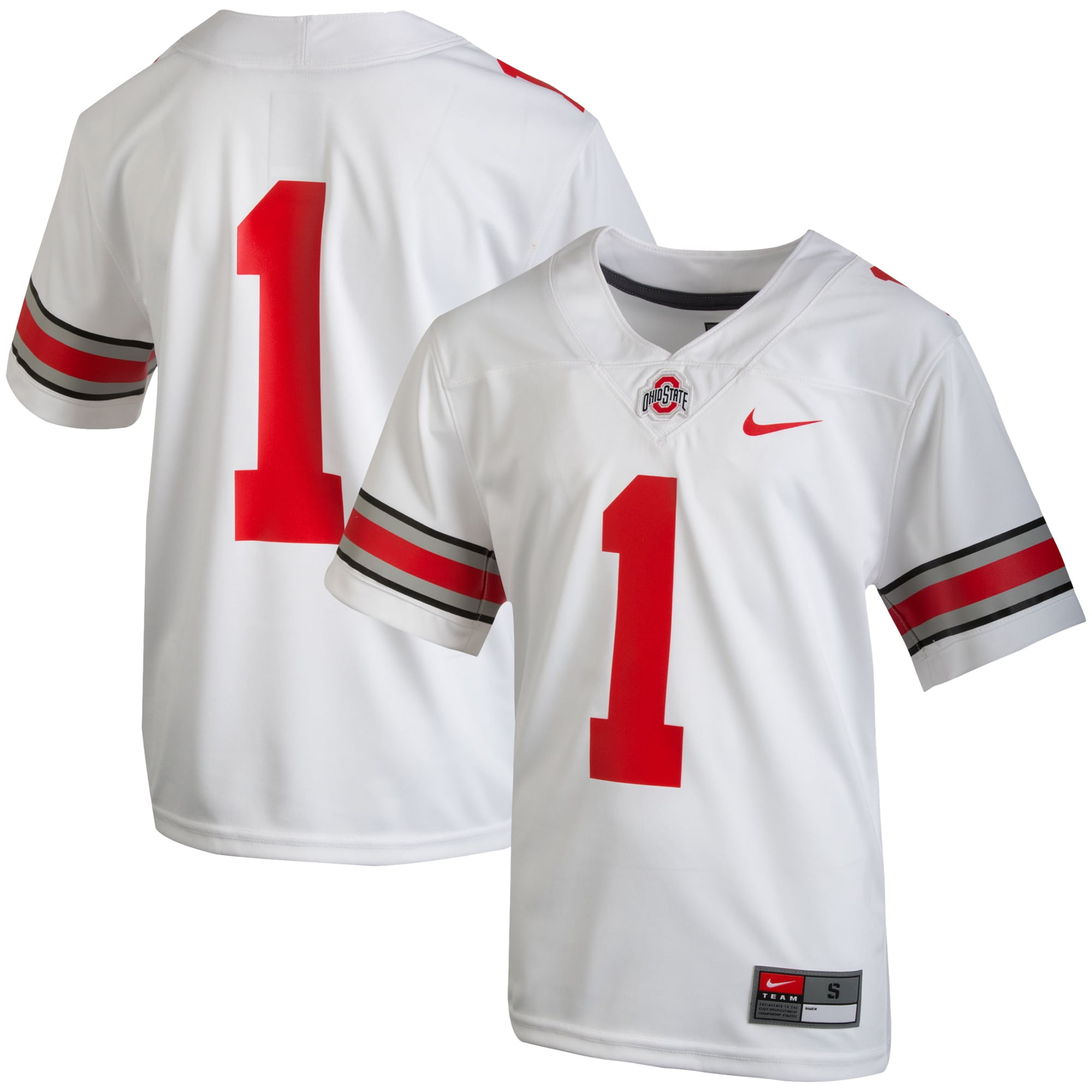 nike ohio state buckeyes custom football jersey