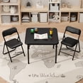 thumbnail image 1 of 3-piece folding mesa y sillas set in negra para boys y girls, 1 of 8