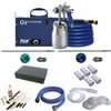 Fuji Q4 Platinum Quiet HVLP Spray System w/ Bottom Feed Cup Parts Kit & Accessory Bundle