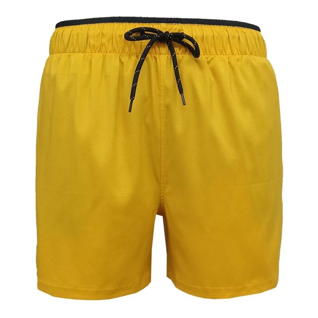 Traje de Baño Ocean Pacific Talla CH Sustentable con Stretch Diseño Liso Amarillo Mostaza
