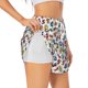 thumbnail image 1 of Balery Colorful Numbers Pantalones cortos deportivos para mujer con forro y dos bolsillos, elásticos, para entrenamiento, gimnasio, yoga-XX-Large, 1 of 7