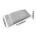 thumbnail image 3 of Hmgxay PVC Bath Pillow, Suction Cup Bath Pillow, Foam Bathtub Headrest, Non-Slip Bath Cushion for Enhanced Comfort and Support(17.3x7.9 Inches), 3 of 6