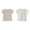 White 1PCS & Beige 1PCS, variant on XEGLSBU 2 Pack Girls Shirts Solid Color Cotton T Shirts Kids Crewneck Tops Summer Short Sleeve Tees for Girls Size 120