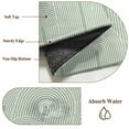 thumbnail image 6 of Large Round Rug 8Ft Washable Non-Slip, Sage Green Ombre Circle Area Rugs for Living Room Bedroom, Farmhouse Stripes Modern Abstract Art Indoor Floor Mats Carpet Runner for Home Decor, 6 of 8
