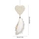 thumbnail image 3 of Adorno de copo de nieve blanco de plástico para árbol de Navidad | Decoración colgante navideña para árbol de interior o chimenea | Adorno ligero con purpurina para el hogar festivo, 3 of 6