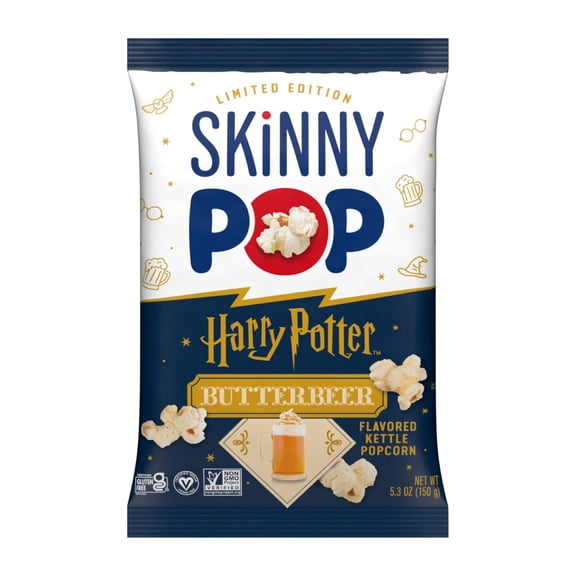 SKINNYPOP Harry Potter Butterbeer Flavored Kettle Popcorn, 5.3 oz Bag