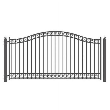 ALEKO Steel Single Swing Driveway Gate, Dublin, 18'