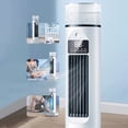 thumbnail image 3 of Mini Tower Fan, Breezamax Air Cooler Tower Fan, Portable Table Fan Bladeless Fan with LED Display and Brush, 6-Speed Quiet Desktop Fans, USB Powered, 3 of 6
