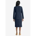 thumbnail image 2 of Jessica London Women's Plus Size 2-Piece Wrap Jacket Skirt Suit, 2 of 4