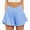 A83 Sky Blue, variant on Womens High Waisted Yoga Shorts Baggy Flowy Going Out Athletic Shorts Lightweight Tennis Running Workout Gym Shorts with Pockets M