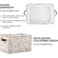 thumbnail image 2 of Coolnut Watercolor Foldable Canvas Storage Bin, Sturdy Fabric Storage Basket with Handles, Storage Cube Box for Organizing Shelf Nursery Toy Closet 2PCS#1077 Home Decor, 2 of 7