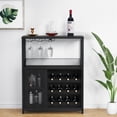 thumbnail image 1 of Wine Bar Cabinet with Storage,Wine Rack Cabinet, 1 of 9