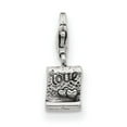 thumbnail image 2 of 925 Sterling Silver Reflections Love Note Click-on for Bead; for Adults and Teens; for Women and Men, 2 of 5