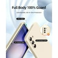 thumbnail image 2 of 3 in 1 for Samsung Galaxy S23 Plus Case, with Full Camera Cover Protection，Liquid Silicone Slim Shockproof Protective S23+ Phone Case (Stone), 2 of 12