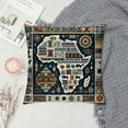 thumbnail image 2 of QZHH Africa Map Pillow Case Geometric Pattern Ethnic Characteristic Style Cushion Cover for Couch Sofa Living Room Decoration for Sofa Couch, 2 of 5