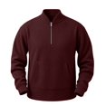 thumbnail image 3 of Frnrwgo Mens Sweater Soft Textured Loose Fit Half Zip Long Sleeve Pullover Casual Fall Winter Top, 3 of 8