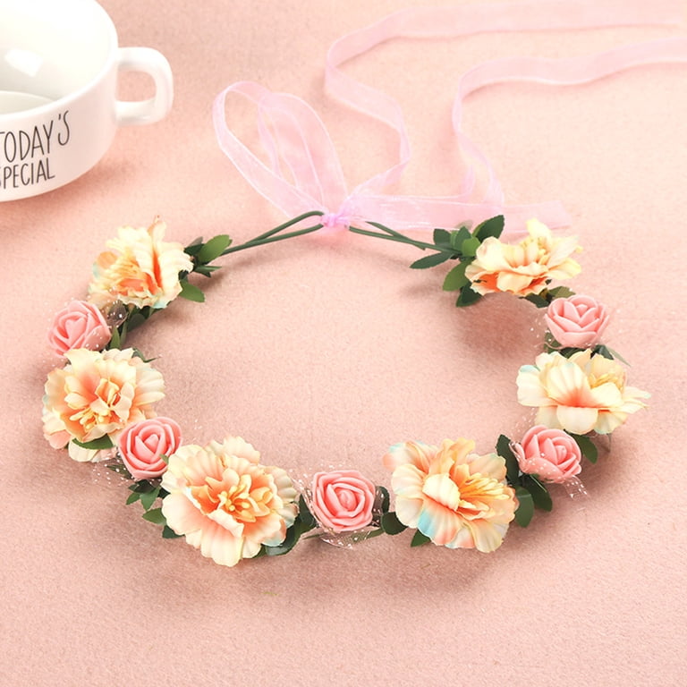 Anvazise Flower Headband Nice Looking Adjustable Artificial  display picture 1