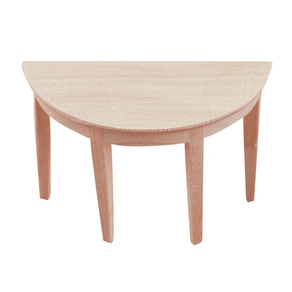 1:12 Miniatures Coffee Table Semicircle Coffee Table for Dollhouse, Miniature