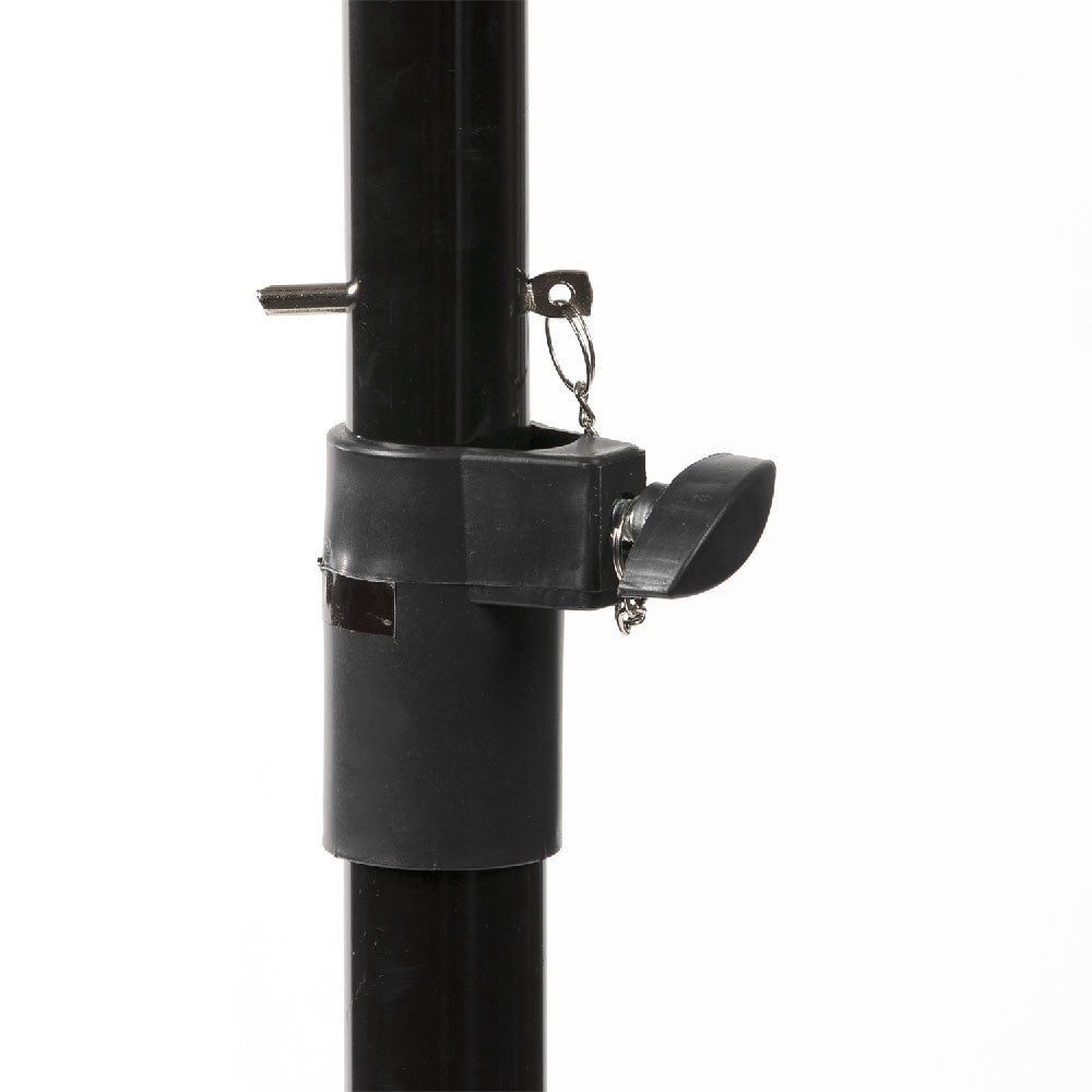 Titan Fitness Tripod Timer Stand for 2-Sided Gym Timer W/ Remote Adjusts 2.5 - 6.5-feet Black