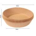 thumbnail image 5 of Bandeja de papel 20PCS210/20/50 Uds para freidora de aire, bandeja de papel de aceite de silicona para hornear, horno a prueba de grasa de grado alimenticio, papel secante para alimentos, herramienta para hornear esquí esquí Gafas de esquí, 5 of 5