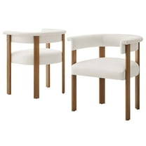 Side Dining Chair, Set of 2, White, Velvet, Kitchen Cafe Bistro Hospitality Restaurant, Modern Contemporary Boutique HB36862