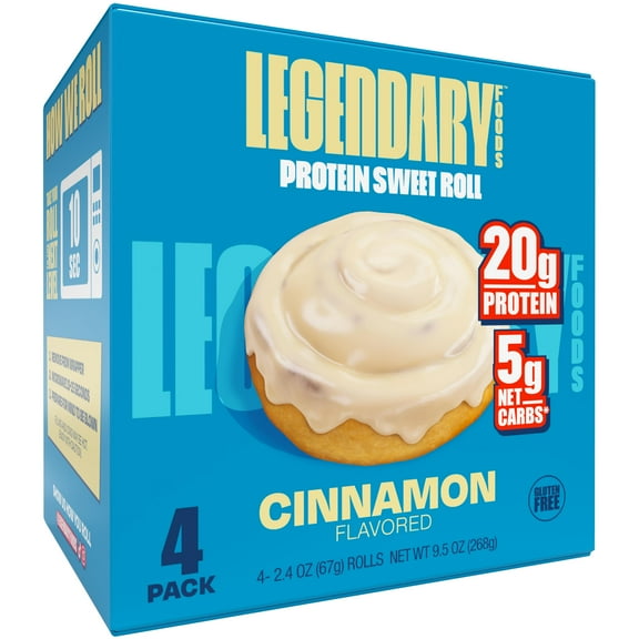Legendary Foods Protein Sweet Roll - Cinnamon 4 Pk