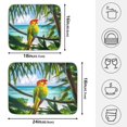 thumbnail image 2 of Ryvnso Parrot in Summer Dish Drying Mat for Kitchen Countertop 18x24 Large Dish Pad Drainer Rack Dish Sink Mats, 2 of 7