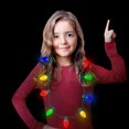 thumbnail image 5 of Led Light Up Christmas Bulb Necklace Party Favors (family 4 Pack), 5 of 5