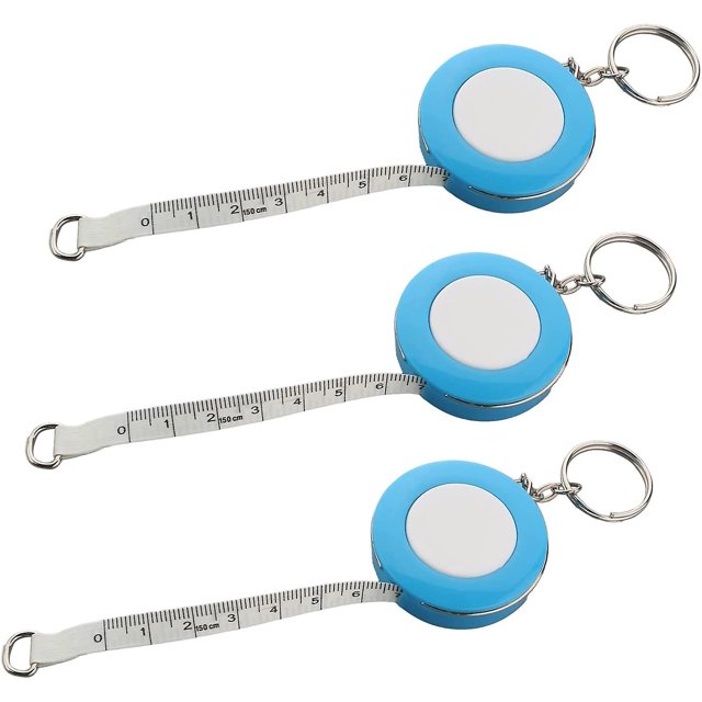 Cinta métrica suave de 5 uds. De 150cm/59 pulgadas, cinta de caja redonda de plástico, cinta suave y retráctil