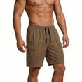 thumbnail image 6 of Mens Cargo Shorts Plus Size Drawstring Elastic Waist Straight Leg Multi Pockets Summer Outdoor Hiking Beach Shorts S-4XL, 6 of 9