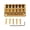 Golden, variant on CEORPER 6 Strings Cigar Box Guitar Bridge, Electric Guitar Bridge Tailpiece Top Loaded
