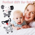 thumbnail image 6 of sixwipe 2Pcs Baby Rattle Toys, Infant Soft Stuffed Animal Rattles Set, Newborn Soft Handbell Grab Shaker for 0 3 6 9 12 Months Babay, 6 of 7