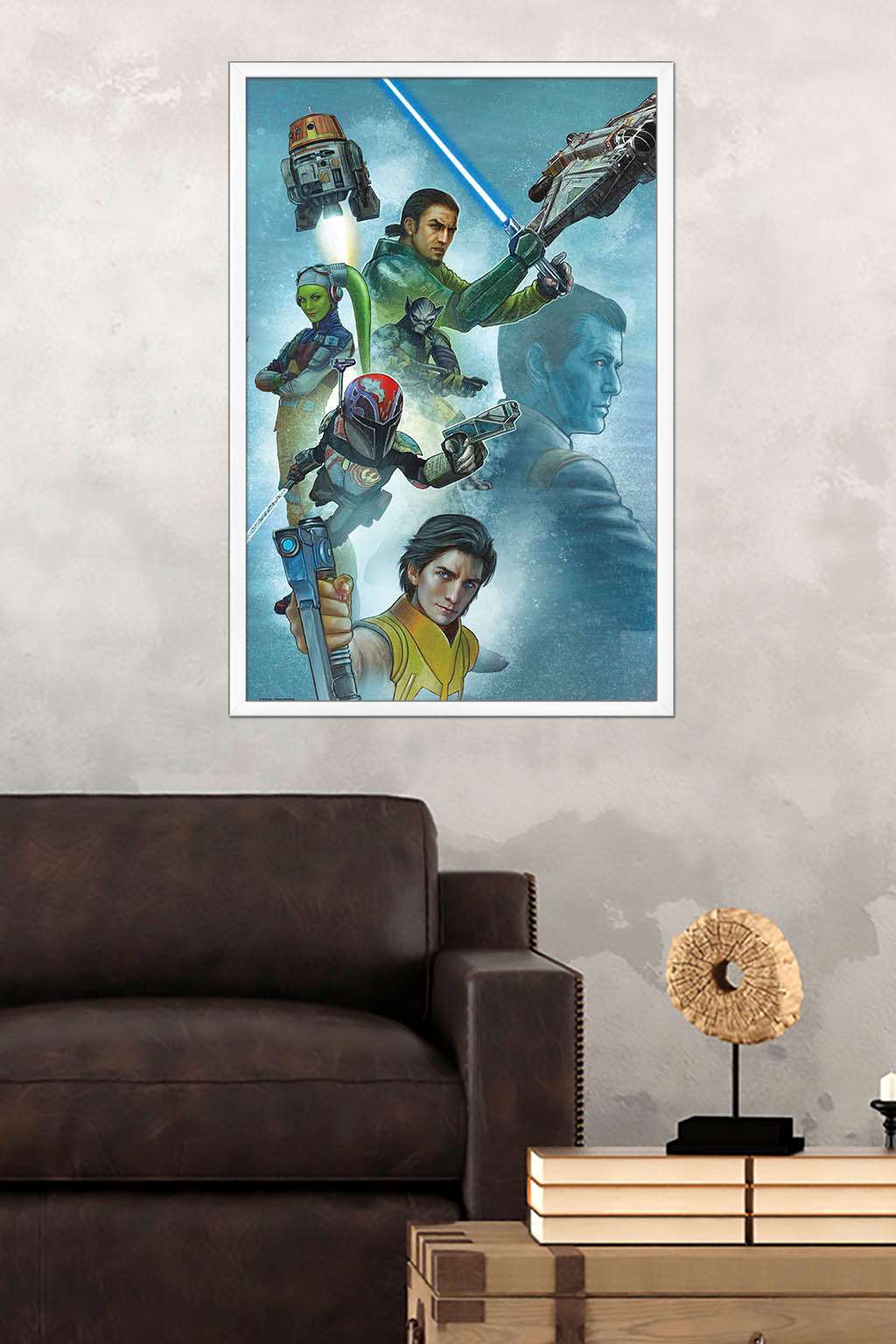 Star Wars: Rebels - Celebration Mural Wall Poster, 22.375" x 34", Framed
